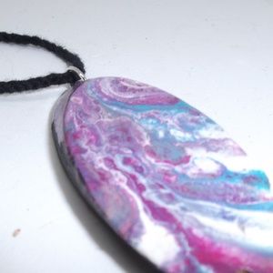 Purple Sunset Driftwood Necklace